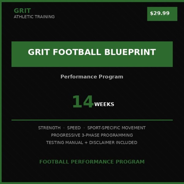 Youth Football Training Program – 14-Week Blueprint | Grit Athletic ...