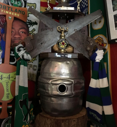 Metal Barrel Trophy